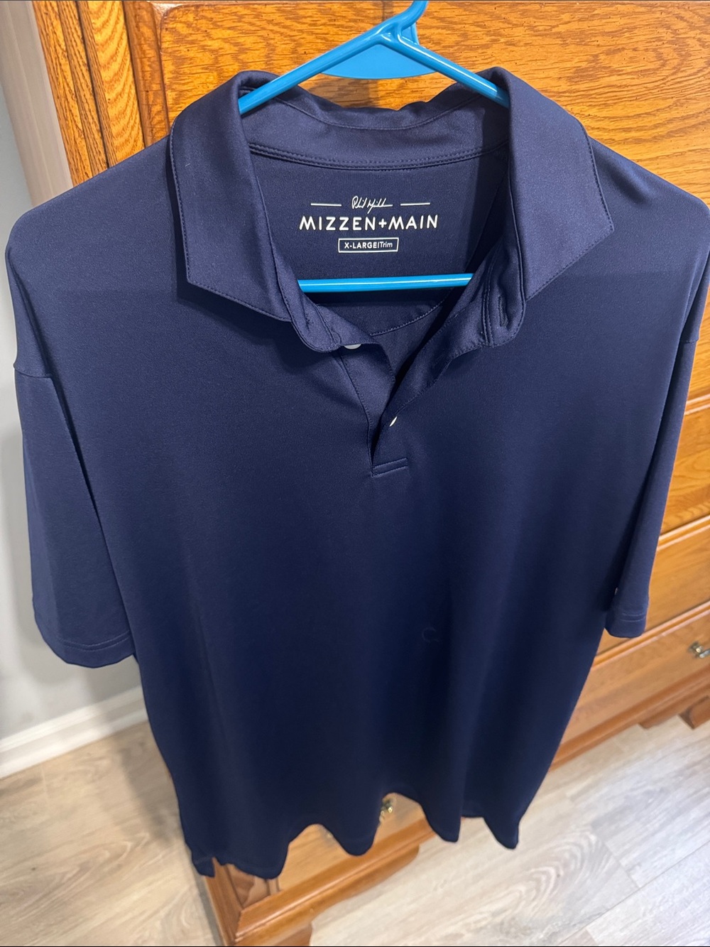Mizzen+Main Navy Blue Performance Polo Shirt